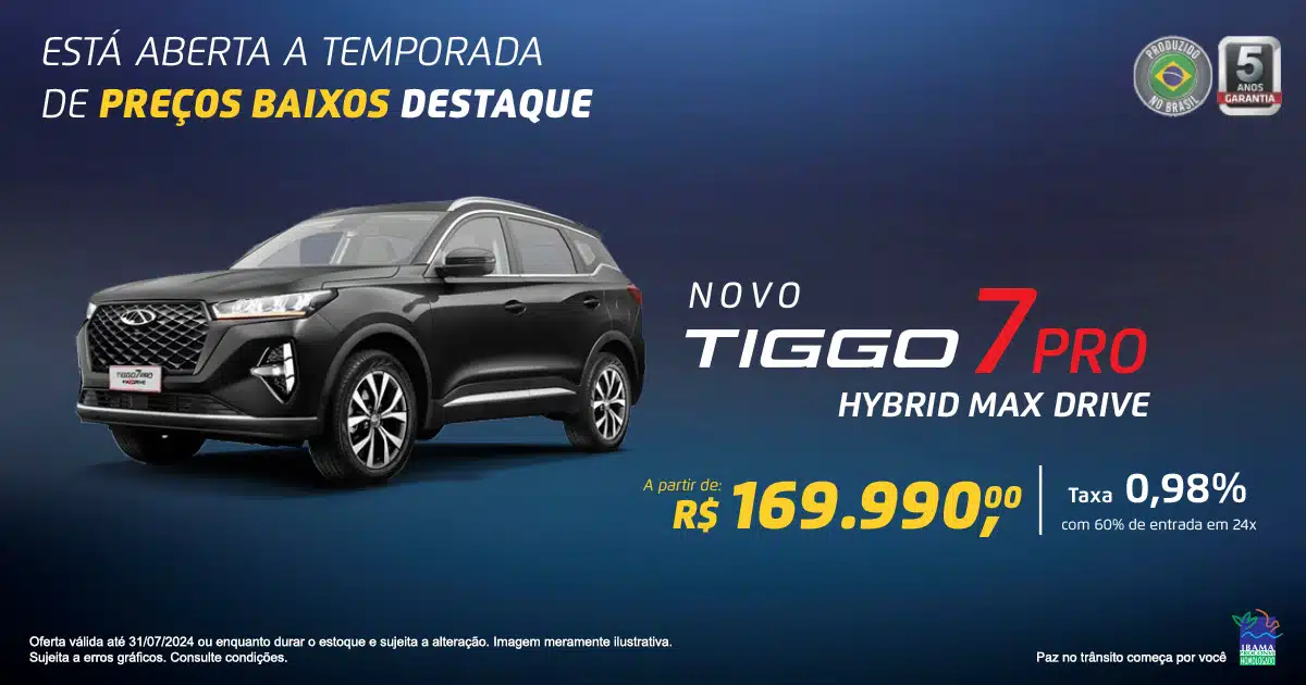 Novo Tiggo 7 Pro Hybrid Max Drive