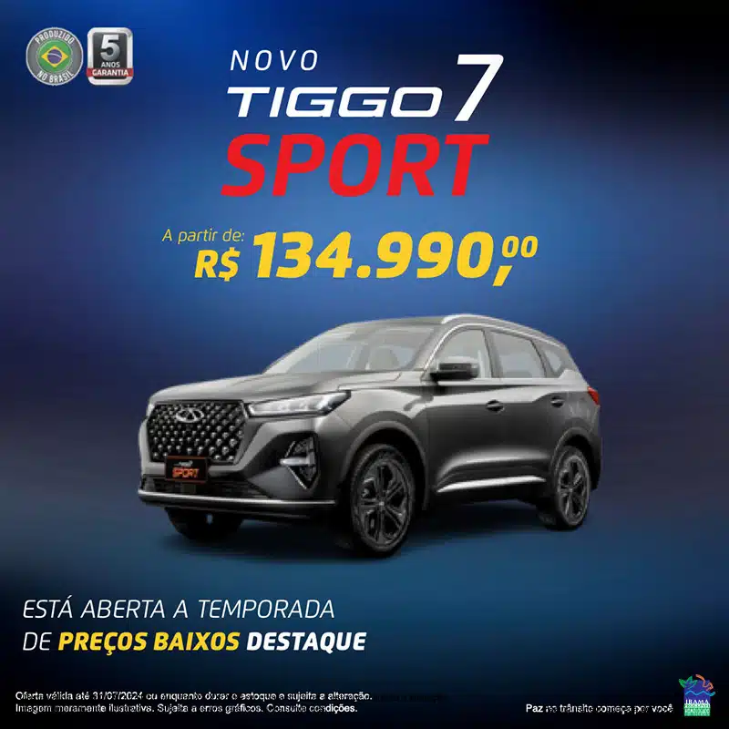 Novo Tiggo 7 Sport